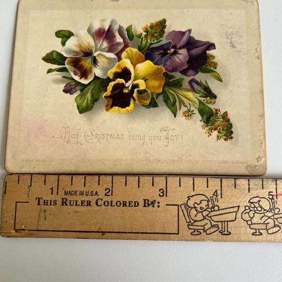Pansy antique postcard - Picture 10 of 10